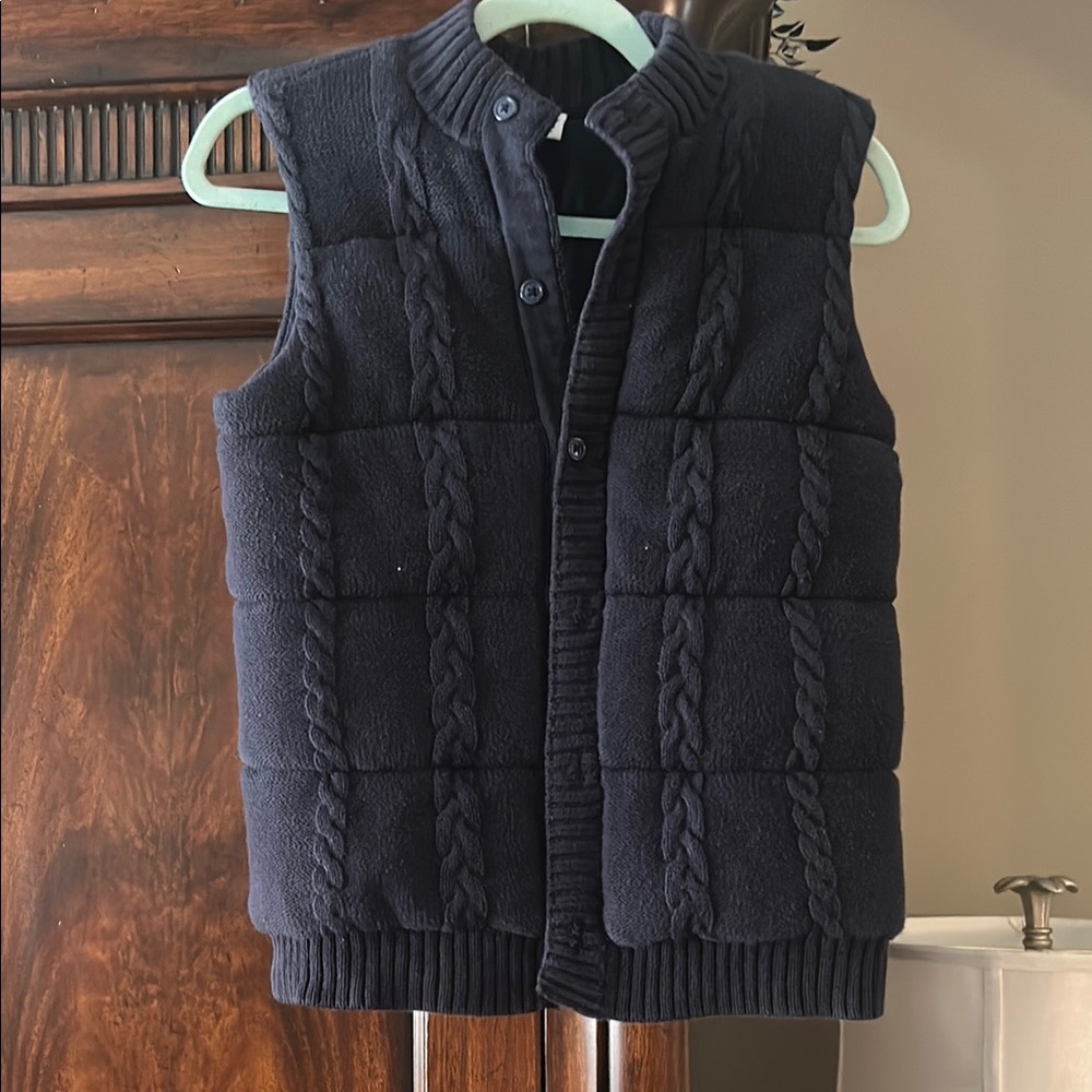 Janie and Jack boys navy sweater vest